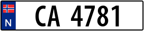 Trailer License Plate